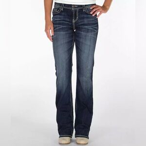 BKE Womens Dakota Bootcut Mid Rise Stretch Denim Jean. Sz 31 R